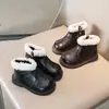 Botas de Nieve para Niñas, Nuevos Zapatos de Algodón para Bebé Otoño/Invierno, Zapatos para Niños Pequeños, Zapatos Forrados de Felpa, Botas para Niños Pequeños