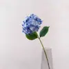 Flor artificial única de hortensia mariposa con estampado de seda degradado, estilo wabi-sabi, decoración de suelo para casa de huéspedes y escenografía de sala de exposiciones