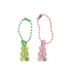 Pingente de Urso Transparente com Contas Fofo Material DIY Feito à Mão Acessórios para Chaveiro Enfeites Acessórios para Bonecas Venda por Atacado
