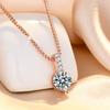 Ins Estilo Luz Luxo Carat Simples Geométrico Água Gota Colar Feminino Cadeia Elegante Internet Celebridade Fresco Estilo Pingente Joias
