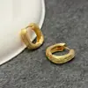 Pendientes de Aro Metálicos Vintage Cepillados para Mujer, Color Simple Dorado y Plateado, Lujo Ligero, Pendientes Elegantes y con Estilo, Accesorios Versátiles