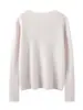 Nuevo Cárdigan de Cachemira para Mujer Otoño/Invierno 2026, Cárdigan de Punto Acanalado, Chaqueta Coreana de Manga Larga Ajustada con Botones