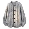 Invierno 2026 Nuevo Estilo Coreano Perezoso Simple Casual Prendas de Punto para Hombre Cárdigan Holgado Abrigo Suéter de Lana Moderno