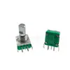 Encoder Rotativo Horizontal Ec11 Eixo de Flor de Ameixa 15mm Meio Eixo com Interruptor Potenciômetro Digital Pulso de 20 Bits