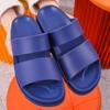 Pantuflas Personalizadas con Logo para Parejas de Verano, Sandalias Lisas de Doble Tira para Hombre, Sandalias Antideslizantes de Punta Abierta al por Mayor