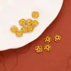 Accesorios de Oro Arena de Conservación de Color Fuerte Material para Joyería DIY Portaflores de Oro Antiguo Pulsera Espaciadora Pulsera Pulsera Trenzada Espaciador de Cuentas