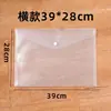 Bolsa de Arquivo Transparente com Botão de Pressão, Estilo Horizontal e Vertical A6, Bolsa de Armazenamento B4, Vários Tamanhos, Bolsa para Documentos A7 B4 A4 para Uso no Escritório