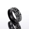Nuevo Anillo de Cadena con Hebilla Giratoria de Venta Caliente de Cao Shi Xiaohongshu Estilo Hip-Hop Joyería de Moda Personalizada
