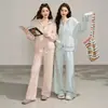 Conjunto de Cardigã Suéter com Capuz e Zíper para Mulheres, Venda Quente Transfronteiriça, Novo Estilo Outono e Inverno, Conjunto de Duas Peças com Calça Wide Leg de Tricô Solto