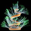 Comercio Exterior Transfronterizo Acuario Pecera Paisajismo Joyería Silicona Simulado Tipo Coral Blando Anémona de Mar Fluorescente Siempre Cambiante