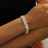 Europeu e Americano cheio de diamantes colar brincos pulseira de três peças de alto sentido clavícula cadeia vento frio casamento senhoras terno atacado
