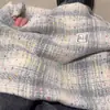 Bufanda Cuadros Estrellas Estilo Coreano Nueva para Mujer Otoño Invierno Estudiantes Parejas Chal Versátil Calentador de Cuello al por Mayor