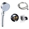 Cabezal de ducha transfronterizo para baño, cabezal de ducha turboalimentado para el hogar, cabezal de ducha de baño negro de cinco velocidades