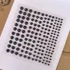 3456 mm Perlas Negras y Rojas, 165 Piezas, Perlas Individuales con Adhesivo, Perlas de Colores, Perlas Beige, Pegatinas de Perlas Semiredondas