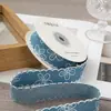 Jeans Renda Fita Laço Estampa Borda de Gancho Acessórios de Fita Jeans Acessórios Embalagem para Presente Amarração