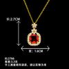 Collar Doble Capa Trébol de Cuatro Hojas de la Suerte Lujo Ligero Collar de Gama Alta Otoño e Invierno Combinación para Todo Tipo de Ropa Sin Decoloración Accesorios de Diseño de Nicho