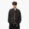 Directo del fabricante: Chaqueta de retazos a cuadros estilo americano de dos piezas falsas, chaqueta casual retro holgada para pareja, versátil para hombres y mujeres