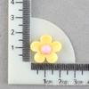 Flor de Cinco Pétalos Accesorios de Resina DIY Harajuku Crisantemo Pequeño Girasol Agujero Parche para Zapato DIY Horquilla Accesorios para el Cabello