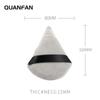 Esponja Triangular de Polvo Seco Tati, Forma de Gota de Agua Abanicada, Hecha de Algodón de Xinjiang y Algodón de Cristal, para Maquillaje y Polvo Suelto, Esponja de Cerdas Cortas Específicamente para Polvo Seco