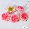 Nuevo Producto Flor de Hibisco Rosa Rocío Artificial Guirnalda DIY Tocado Pasador Material de Flor Decoración de Boda Pared Flor Cabeza Gota de Agua