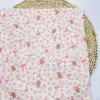 Tecido de Gaze Dupla 100% Algodão, Tecido Fino de Trama Simples, Estampa Fresca Floral de Desenho Animado para Bebê, Tecido para Roupa Infantil e Pijama
