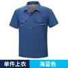 Roupas de Trabalho de Proteção para Homens e Mulheres de Verão Manga Curta Finas Resistentes ao Desgaste Zíper Refletor Top Roupas para Oficina de Mecânica Fábrica Vestuário de Trabalho para Proteção