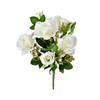 Destaque Novo Produto Atacado Artificial 7 Cabeças Rosa Tóquio Verde Buquê Único Flor Artificial Flor de Seda Casamento Decoração de Casa para Casamento