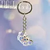Lindo Hecho a Mano DIY Cangrejo Tortuga Delfín Bolsa Colgante de Joyería Unisex Moda Llavero Personalizado