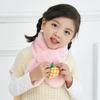 Processamento personalizado lenço do bebê de inverno de pelúcia quente lenço das crianças meninas quente coreano dos desenhos animados cachecol atacado