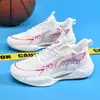 Zapatos de baloncesto de caña alta luminosos para hombre, botas prácticas para jugar en superficies de concreto, adecuados para adolescentes, estudiantes de secundaria y primaria, y niños mayores