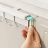 Gancho de Trilho Deslizante Transfronteiriço, Gancho de Ferro Forjado para Pendurar na Cozinha, Gancho para Entrada sem Furar, Gancho para Porta de Armário