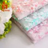 Bordado plano novo clássico traje de flor de ameixa tecido para bordado de traje ponto linha multicolorida bordado plano tecido de bordado