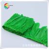 Fabricante Wenshu, venta en stock, gran paquete de 2 ma de tela flotante con borde de plumas de ganso, accesorios para faldas de baile latino, elegante verde