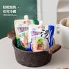 Paquete desechable térmico para llevar línea Tommy ramen Lanzhou empaque de polvo de nuez bolsa con boquilla de gran diámetro a prueba de fugas papel de aluminio