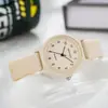 Nuevo reloj de examen simple y versátil para estudiantes de secundaria mujeres, reloj analógico con un estilo fresco y lindo, correa de silicona, colorido