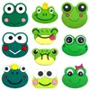 Calçados Crocs com 10 Conjuntos de Sapo de Desenho Animado, Acessórios para Calçados, Acessórios de Borracha Macia para Calçados DIY, Acessórios de Fivela de Sapato em PVC