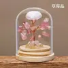 Árvore de Cristal Natural, Flor Eterna, Enfeites de Mesa, Árvore de Dinheiro de Cristal, Garrafa dos Desejos, Árvore de Dinheiro, Artesanato de Cristal Atacado