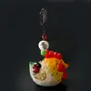 Adorno de Pollo Lindo Panzón, Artesanía de Madera Tallada a Mano de Madera Maciza Pura, Talla Decorativa de Madera al por Mayor, Regalo Creativo