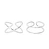 Anillo Chapado en Plata Femenino Celebridad de Internet Ins Femenino Trendy K-Style Moda Elegante Ajustable Versátil Pequeño Fresco Abierto Anillo para Dedo Índice