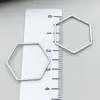 Estrela Geométrica de Cinco Pontas Cor de Aço Coração Redondo Vazado Aço Inoxidável Acessórios para Joias DIY Colar Brincos Pingente