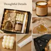 Caja de regalo de vela aromática premium para vacaciones transfronterizas, fragancia de ambiente de alta gama, fragancia interior de larga duración, regalo de boda, recuerdo estilo ins