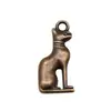 25x12mm 3g Multicolor DIY Accesorios para Collar Pulsera Animal Lindo Gato Bestia Santo Patrón Egipcio Colgante