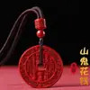 Colgante Colgante Montaña Fantasma Cinnabar Arena Dorada Morada Año de Esta Vida Cordón Collar de Niñas Regalo para Hombres Bajo Contenido