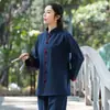 Novedad Primavera y Otoño 2025 Ropa China Retro Suelta para Ejercicio Matutino Tai Chi Estilo Nacional Ropa de Meditación Algodón Lino Ropa Zen Ropa para Mujer