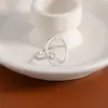 Anel Aberto de Círculo Exagerado com Diamante Único Europeu e Americano Transfronteiriço Anel de Design de Nicho Feminino Joia de Mão Ajustável