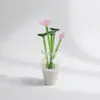 Flores pequeñas artificiales de cristal, calas, rosas, lirios, peonías y pájaros, juego de adorno de flores eternas, regalos extranjeros transfronterizos