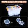 Caja de Almacenamiento Mini Pequeña de Plástico Transparente para Joyería Caja de Exhibición Separada de Alta Calidad Caja Organizadora para Pendientes Pulseras Accesorios