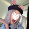 Chapéu de Orelha de Coelho Policial Judy Hopps Cosplay Desenho Animado para Mulheres, Chapéu de Domo Fofo, Boina Zootopia, Tendência