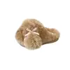 Paquete medio lindo femenino 2026 cálido interior nuevo pantuflas de peluche pantuflas de algodón dibujos animados invierno hogar