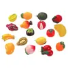 Colgante Llavero 3D Fruta Realista Grande Shangding con Durian, Mangostán, Pitahaya y Mango para Manualidades DIY